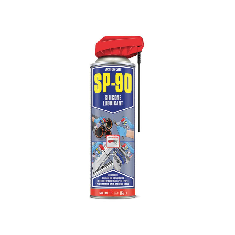 SP90 Silicone Lubricant Twin Spray 500ml