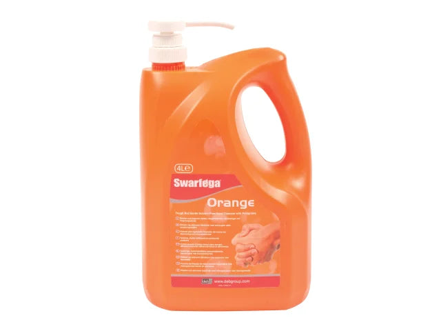 Swarfega Orange Hand Cleaner Pump Top Bottle 4 litre