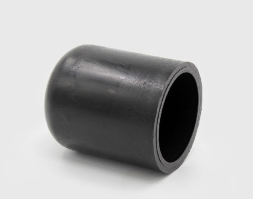 BLACK PE100 BF LONG SPIGOT END CAP - PN10 SDR17