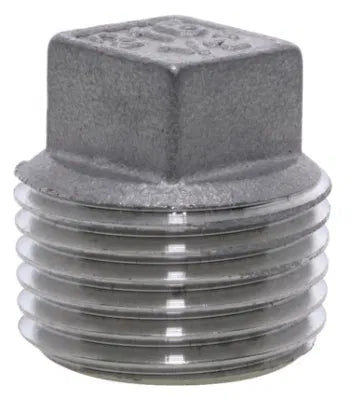 BSPT Square Plug 150lb 316