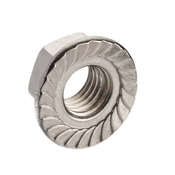 A2-304 St/St Serrated Flange Nuts DIN 6923
