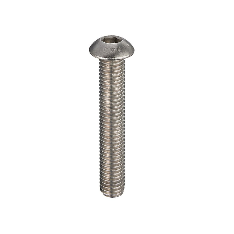 A2-70 St/St Socket Button Head Screws ISO 7380-1 - M6 x 10 x 500