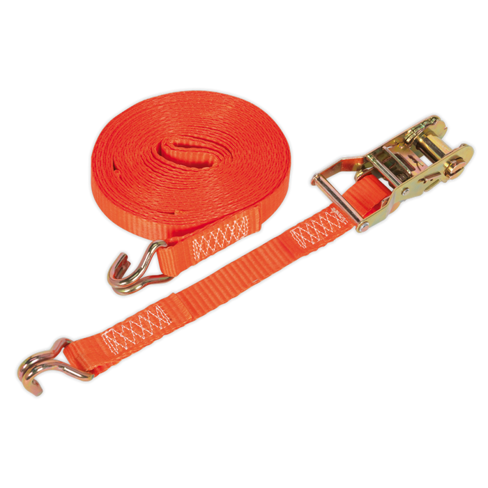 Ratchet Strap Polyester Webbing 25mm x 8m 1500kg Breaking Strength