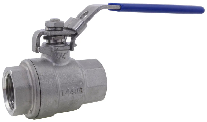 2 Piece BSPP Ball Valve 316