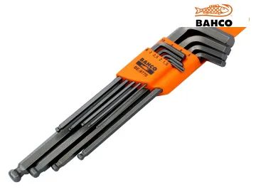BAH9770 BE-9770 Metric Long Ball End Hex L-Key Set, 9 Piece