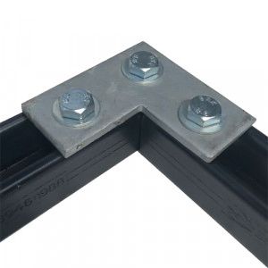 90 Degree Flat Plate HDG - 87x87x5mm - 14mm Holes - Box 10