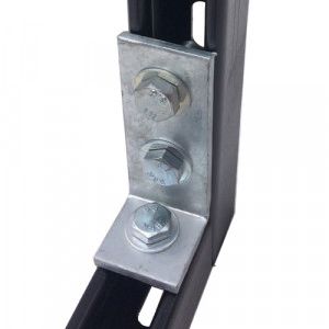 90 DEGREE RIGHT ANGLE 2X1 HOLE - TYPE (P1326) - HDG 100X41X5MM - Box 10