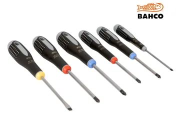 BAH9886 BE-9886 ERGO Screwdriver Set, 6 Piece