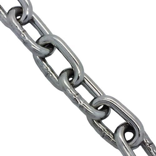 Stainless Steel Short Link Chain DIN 766 - Per Meter