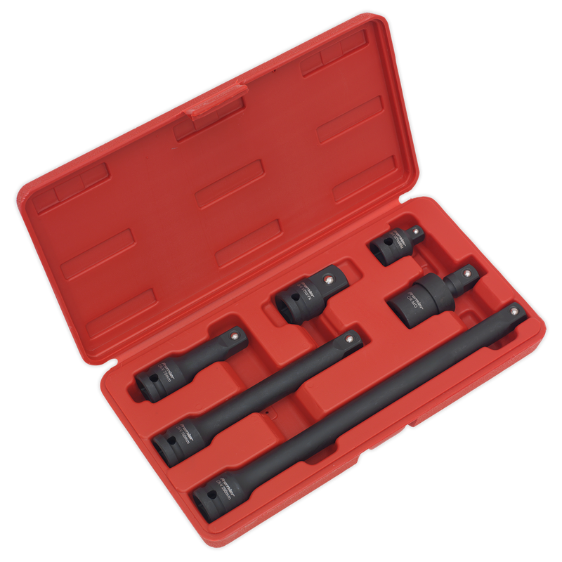 Premier Impact Adaptor & Extension Bar Set 1/2"Sq Drive 6pc