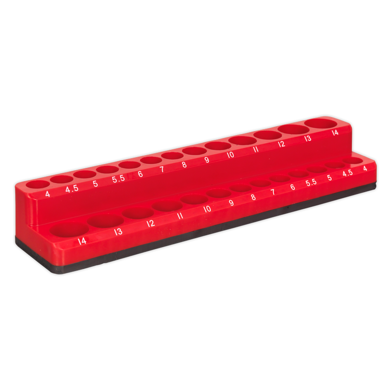 Premier Socket Holder Magnetic 1/4"Sq Drive Capacity 26 Sockets