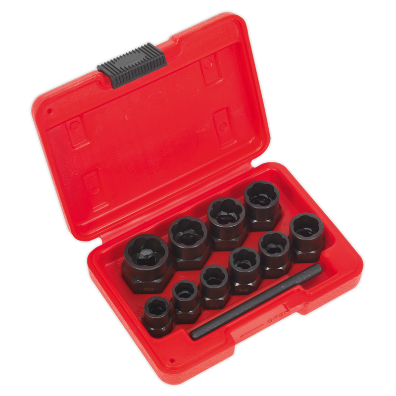 Spanner Type Bolt Extractor Set 3/8"Sq Drive 11pc