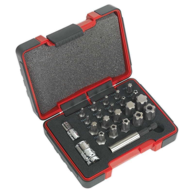 Premier TRX-P* & TRX-TS* Security Bit Set 1/4" & 3/8"Sq Drive 23pc