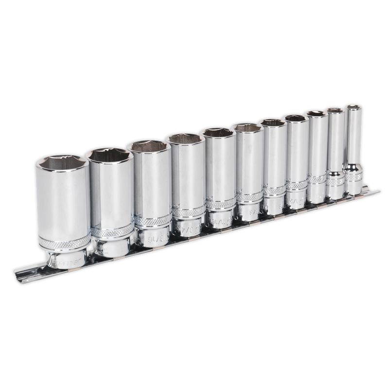 Premier Imperial Deep Lock-On Socket Set 3/8"Sq Drive 11pc