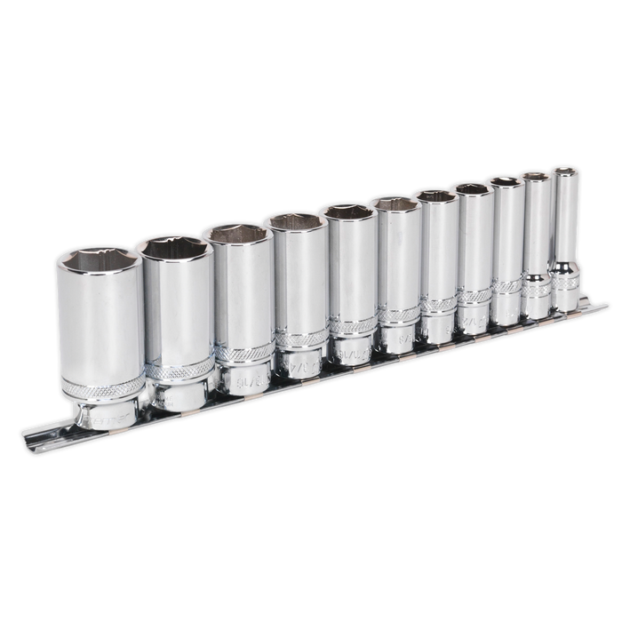 Premier Imperial Deep Lock-On Socket Set 3/8"Sq Drive 11pc