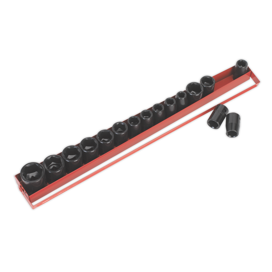 Premier Metric/Imperial Impact Socket Set 1/2"Sq Drive 16pc