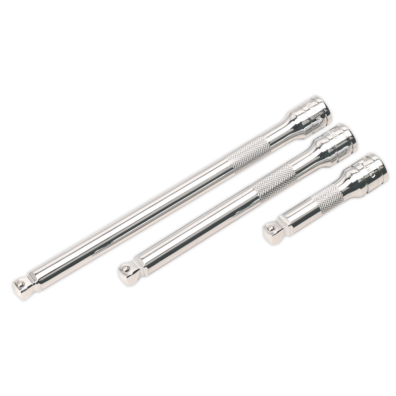 Premier Wobble/Rigid Extension Bar Set 3/8"Sq Drive 3pc