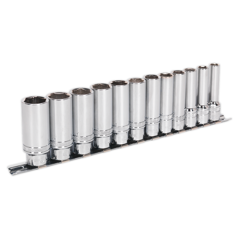 Premier Deep Lock-On Socket Set 3/8"Sq Drive 12pc