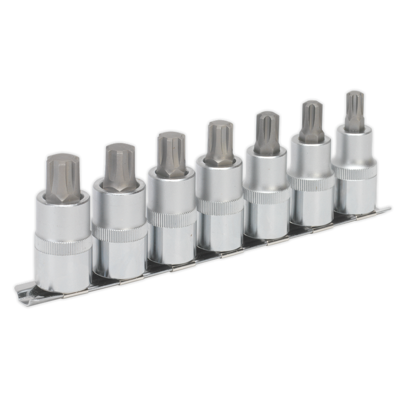 Premier Ribe Socket Bit Set 1/2"Sq Drive 55mm 7pc