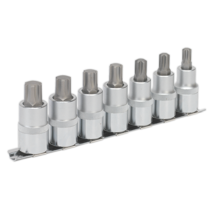 Premier Ribe Socket Bit Set 1/2"Sq Drive 55mm 7pc