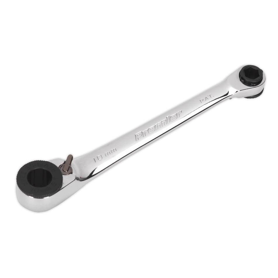 Premier Reversible Ratchet Spanner 1/4"Hex x 10mm Hex