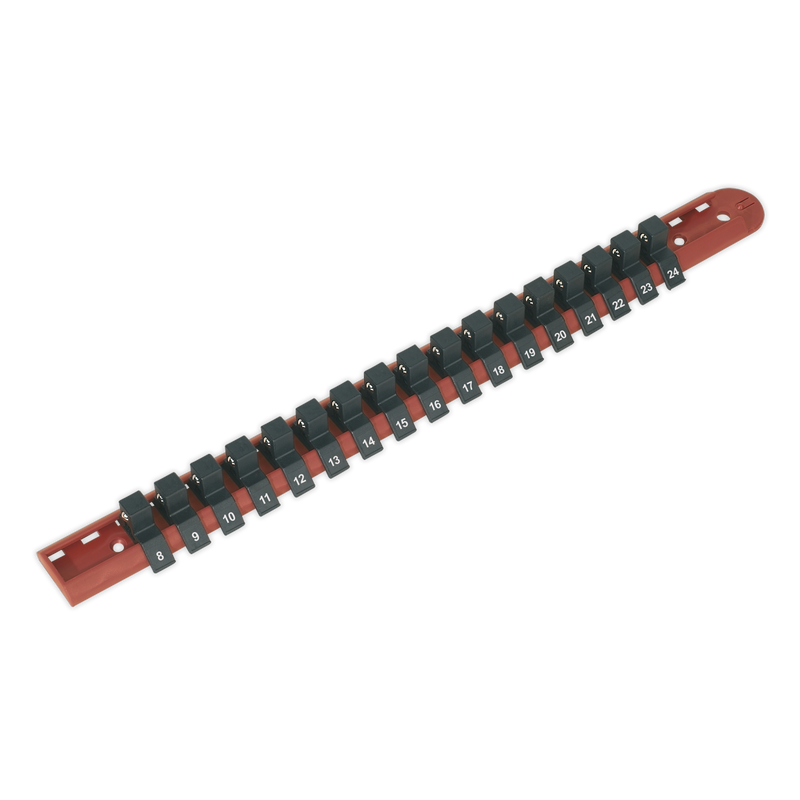 Premier Socket Retaining Rail with 17 Clips 1/2"Sq Drive