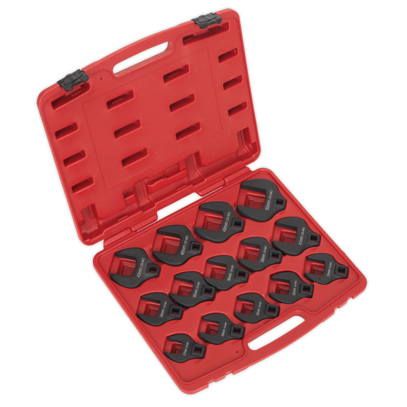 Premier Crow's Foot Spanner Set 1/2"Sq Drive 14pc