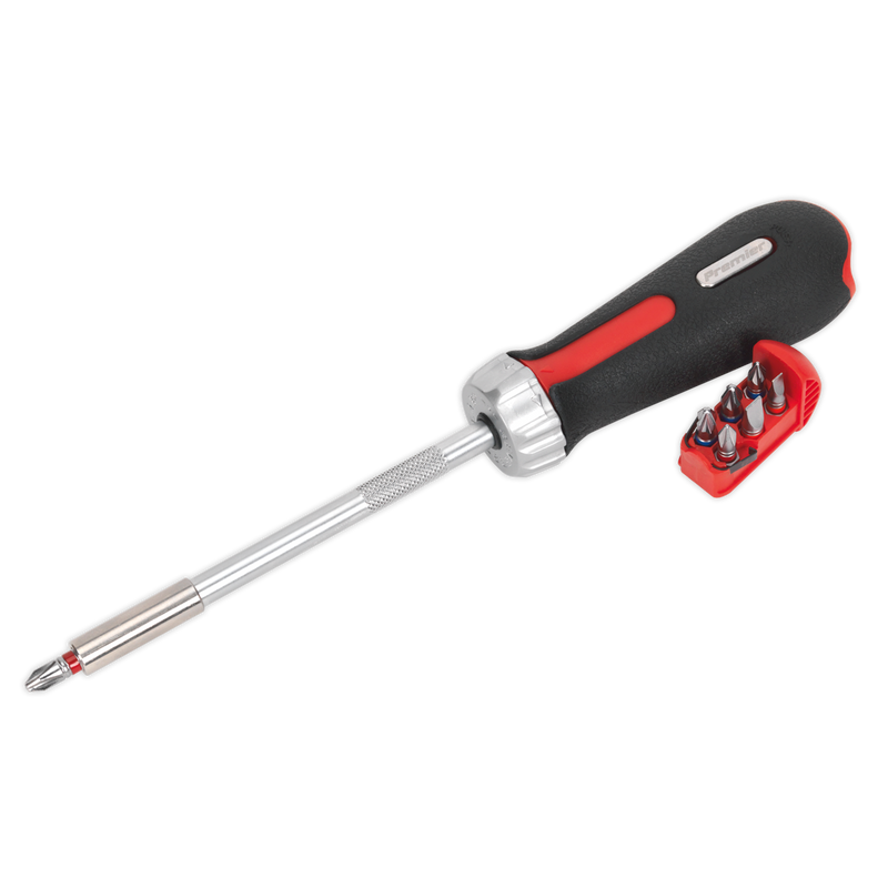 Premier Platinum Fine Tooth Ratchet Screwdriver Set 8pc