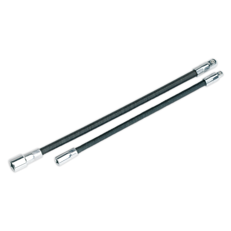 Premier Flexible Extension Adaptor Set 1/4"Sq x 254mm & 3/8"Sq x 305mm 2pc