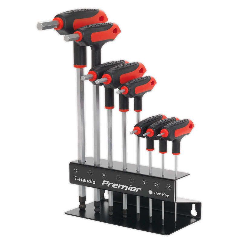 Premier T-Handle Ball-End Hex Key Set 8pc