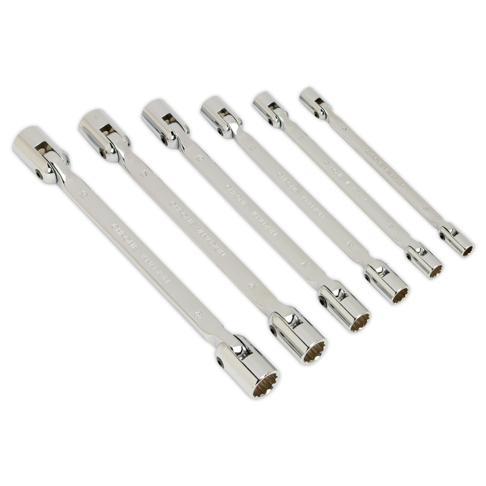 Premier Double Flexi-Head Socket Spanner Set 6pc
