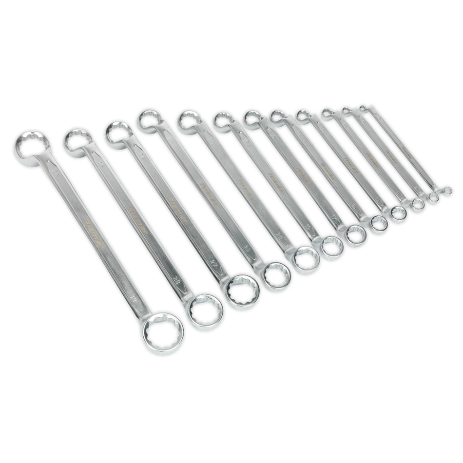 Premier Offset Double End Ring Spanner Set 12pc
