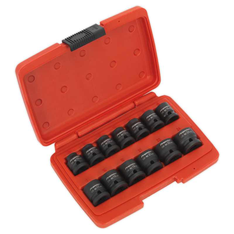 Premier Low Profile Impact Socket Set 1/2"Sq Drive 13pc