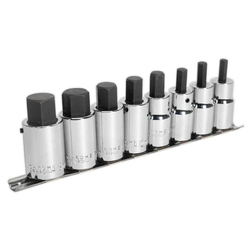 Premier Hex Socket Bit Set 1/2"Sq Drive 8pc