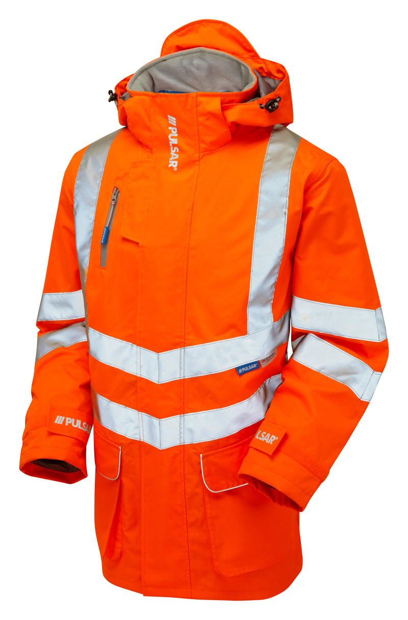 PULSAR® PROTECT HV Orange Padded Storm Coat