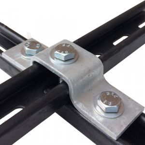 21MM TOP HAT U BRACKET HDG - Box 10